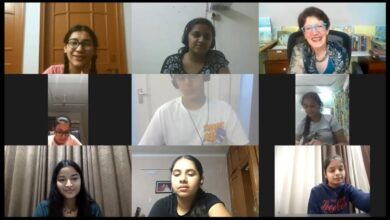 Young Patiala Reads-a book club of young adults orgainsed online meeting with Kathryn Erskine