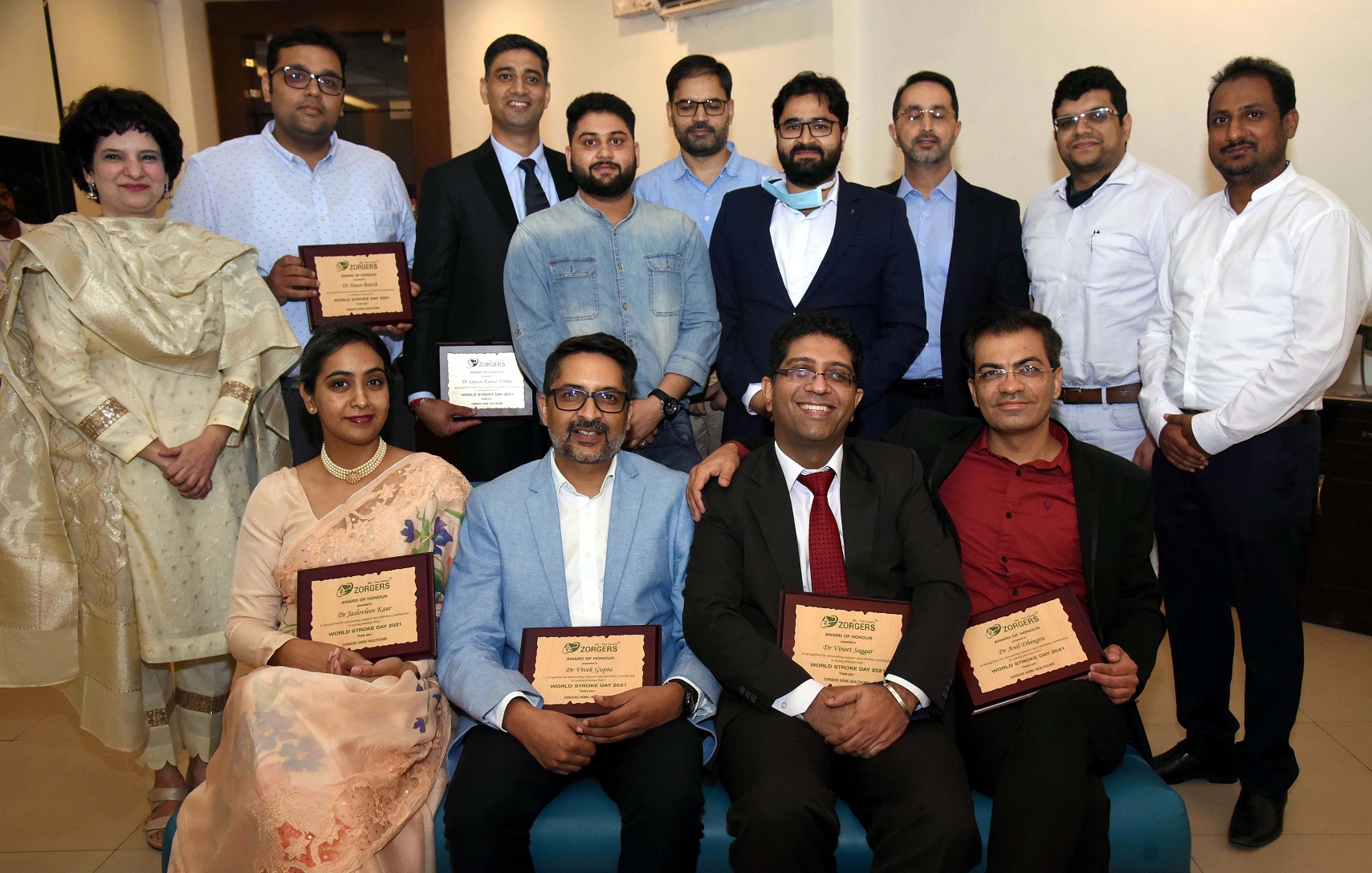 19 docs felicitated on World Stroke Day by Zorgers Healthcare