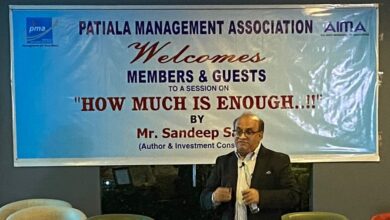 Patiala Management Association organized a session on “How Much is enough”