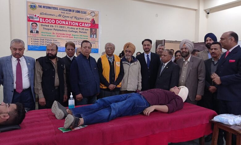 “Donating Money Is Great, But Donating Blood Is Even Better”-Blood donation camp at Thapar Institute