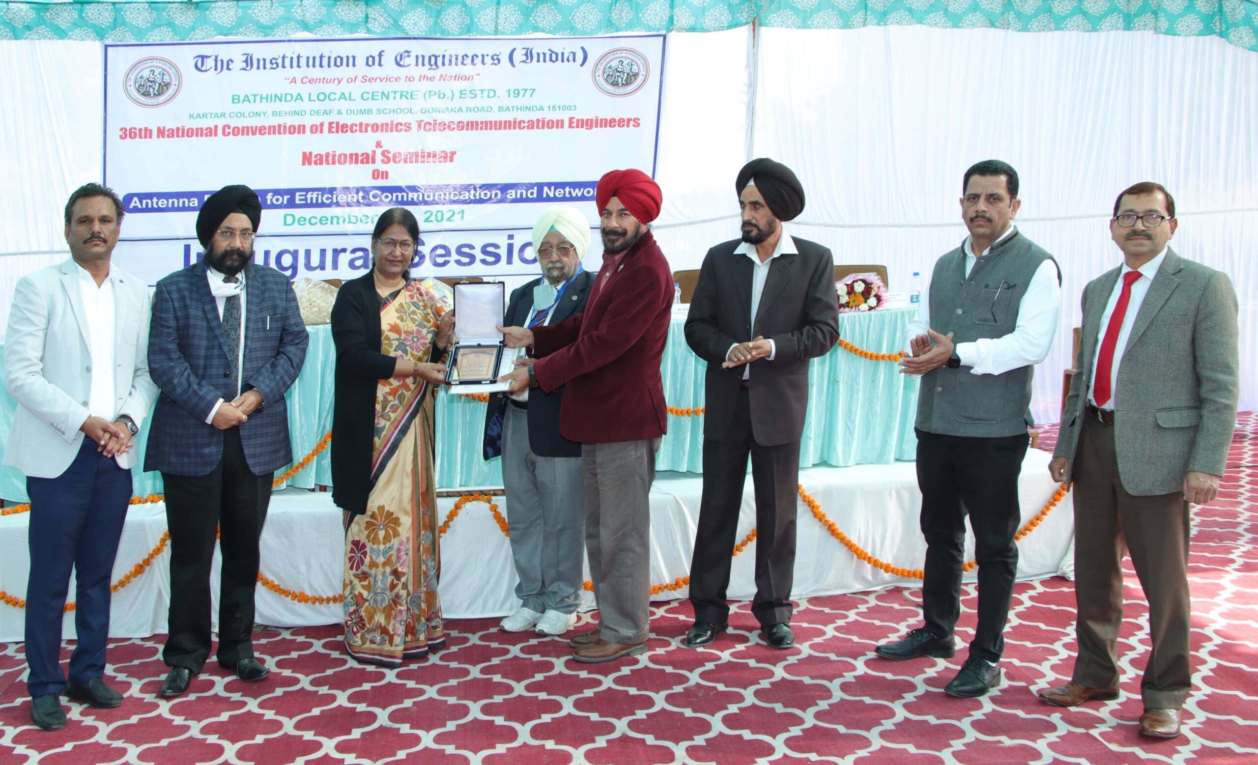 Prof Savina Bansal of MRSPTU Bathinda conferred with National Eminent Engineer Award