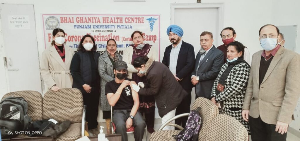 Punjabi University health centre organizes eighth free COVID Vaccination camp
