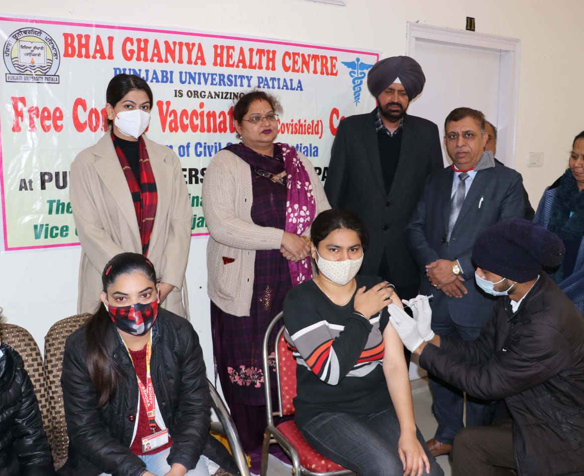 Punjabi University health centre organizes eighth free COVID Vaccination camp