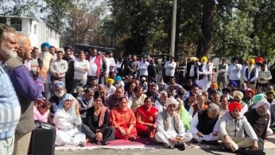 Rana KP Singh leads Cong protest dharna over BBMB issue