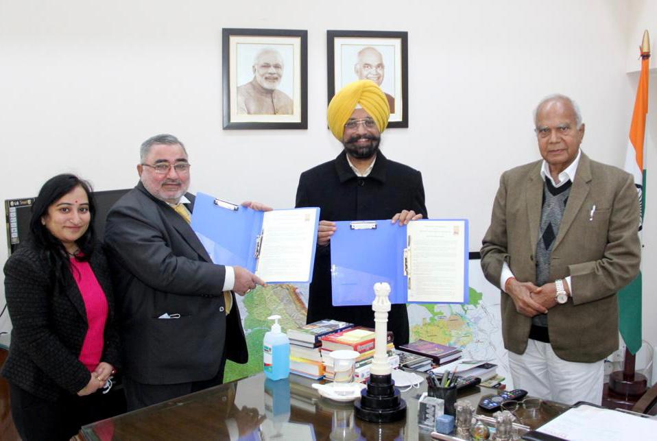 Jagat Guru Nanak Dev Punjab State Open University Signs MOU with DCF