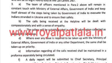 Punjab govt releases dedicated 24x7 control room number to help people stranded in Ukraine