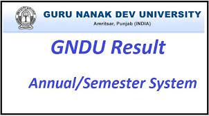 GNDU’s various courses results declared