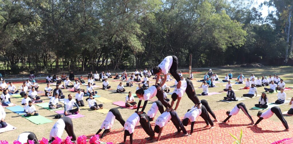 75 Crore Surya Namaskar campaign organised at Govt. College of Yoga Education Chandigarh