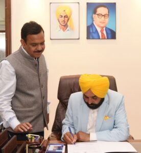 Bhagwant Mann assumes charge of office as 28th cm of state