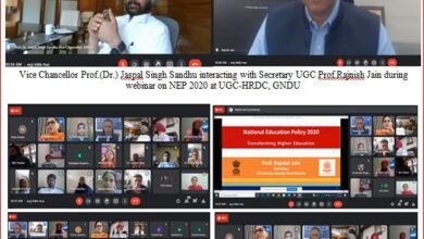 Secretary UGC delivered a webinar on National Education Policy 2020 at GNDU