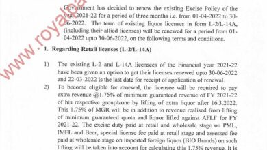 Punjab government renews its existing excise policy