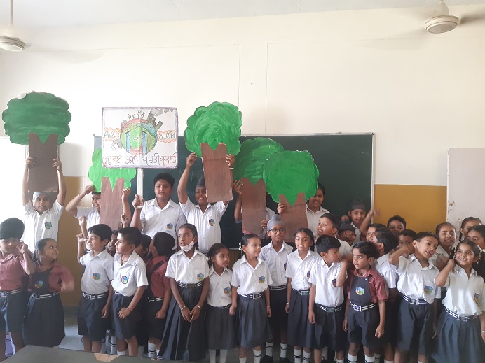 World Earth Day Celebrated At Police DAV Public School, Patiala