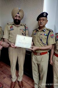 Sangrur police added another feather in its cap; won award for best policing