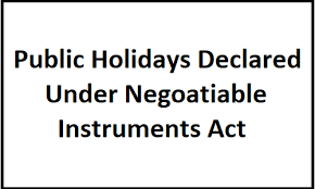 Punjab govt declared holiday under Section 25 of Negotiable Instruments Act-1881-Photo courtesy-Internet