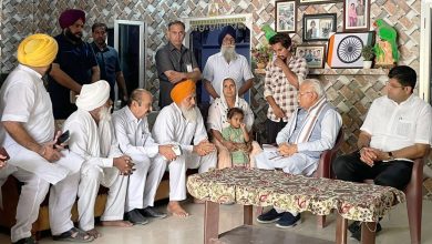 Haryana CM reached martyr Nishan Singh residence; express his condolences