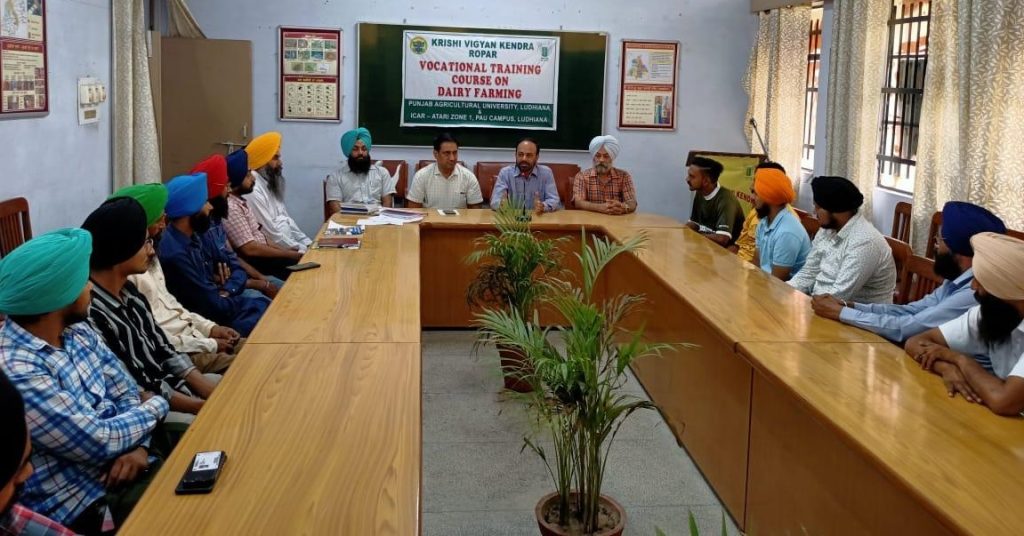 Dr. Ashok Kumar reviews activities of Krishi Vigyan Kendra and Farmer Advisory Service Centre, Rupnagar