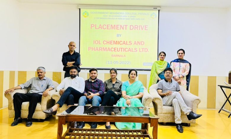 Placements drive at Govt Mohindra College