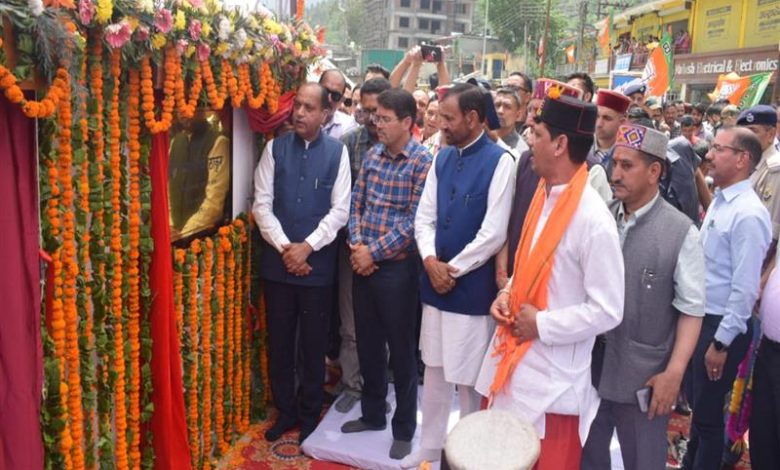 CM inaugurates 33 KV power sub-station and bridge over Tirthan Khud