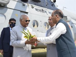 President accorded warm welcome on arrival at Dharamshala