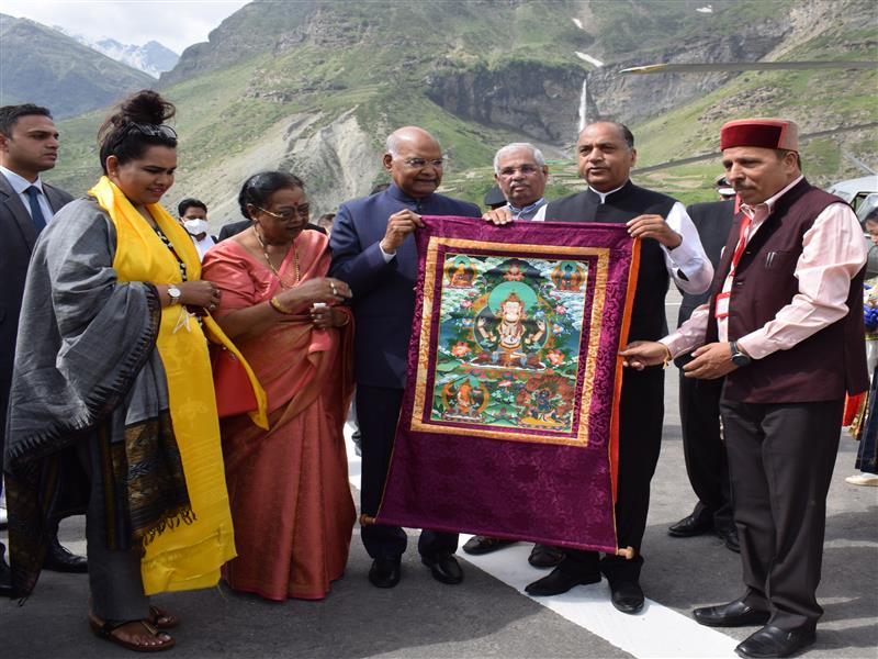 President of India visits Atal Tunnel Rohtang