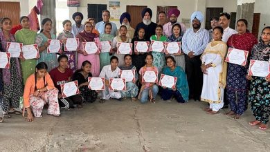 Bharat Sevak Samaj distributes certificates to the tailoring trainees