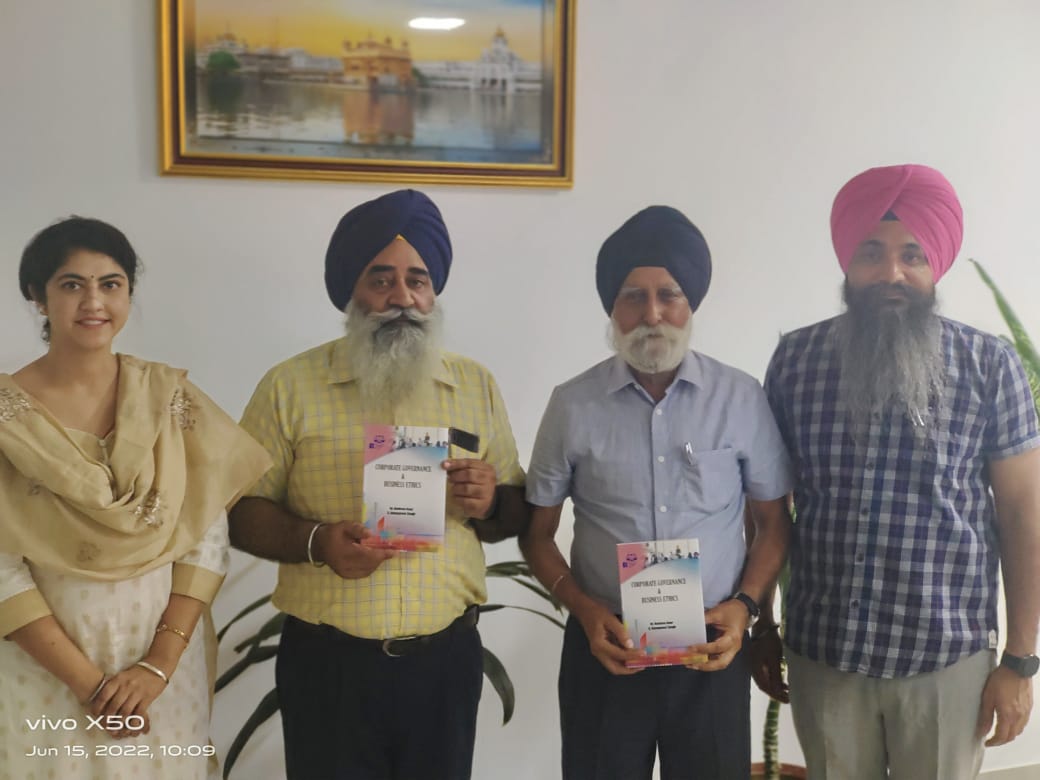 World University don Dr. Navleen Kaur authored a book on “Corporate Governance and Business ethics”