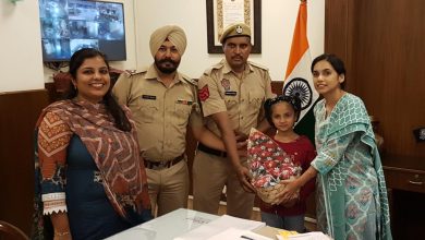 Cyclist Raavi Kaur Badesha - an 8-year-old Patiala girl becomes district icon of Beti Bachao - Beti Padhao