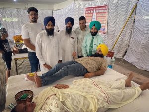 Around 100 units of blood collected in a donation camp orgainsed by Har Karaj Foundation