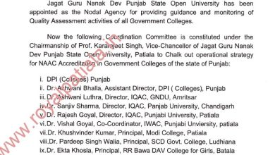 JGNDPS Open University to become a torchbearer of Govt Colleges of Punjab for NAAC accreditation
