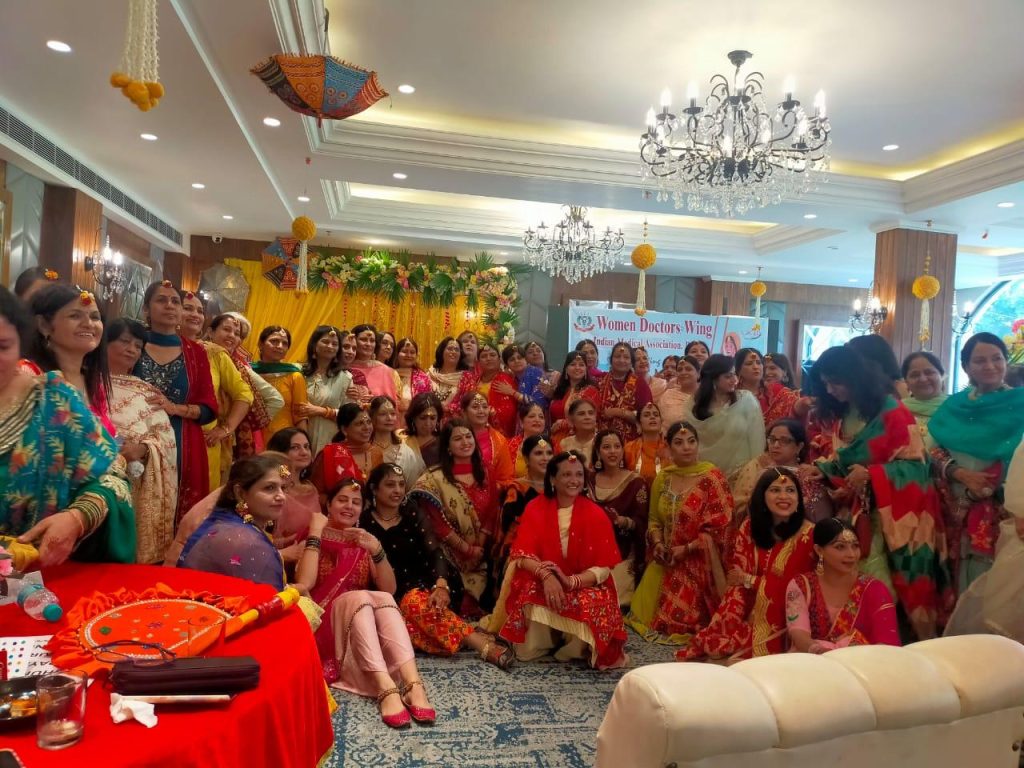 Women doctors of Patiala celebrated Teej with full fervour and vigour