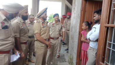 Rupnagar police conduct search operation against bad elements