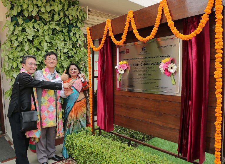 Research Lab under Indo-Taiwan partnership inaugurated at Chitkara University campus 