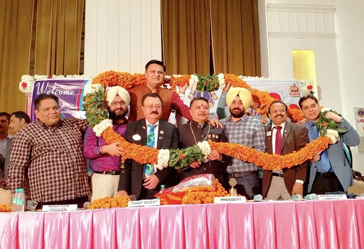 Installation ceremony of Lions Club president Sanjay Verma held
