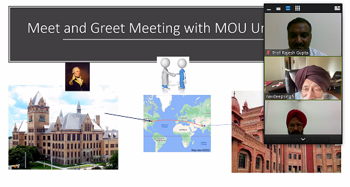 MRS-PTU, USA varsity held a "Greet and Meet" programme to explore mutual areas of Collaboration