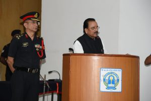 Minister of State for Defence, Ajay Bhatt interacted with GNDU NCC cadets
