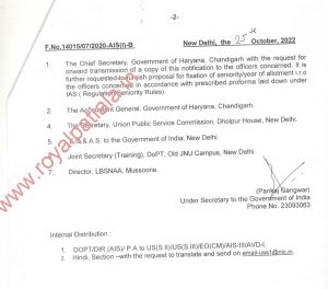 Haryana’s 4 Non-State Civil Services cadre officer promoted to IAS