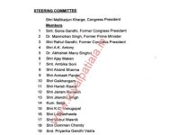 No congress leader from Punjab found place in 47-members steering committee