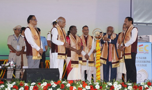 President of India Graces 52nd Convocation, Closing Ceremony of Centenary Year Celebrations of Punjab Engineering College 