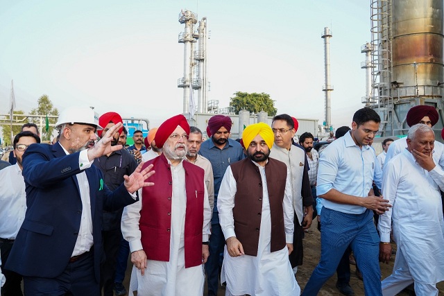 Punjab got the distinction for establishing India’s largest Bio-Energy plant; Mann, Puri dedicated it to the nation