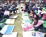 Modern School organized on the spot open painting competition to commemorate Children’s Day 