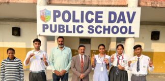 Students of Police DAV Public School excel in DAV National Games (Zonal Level)