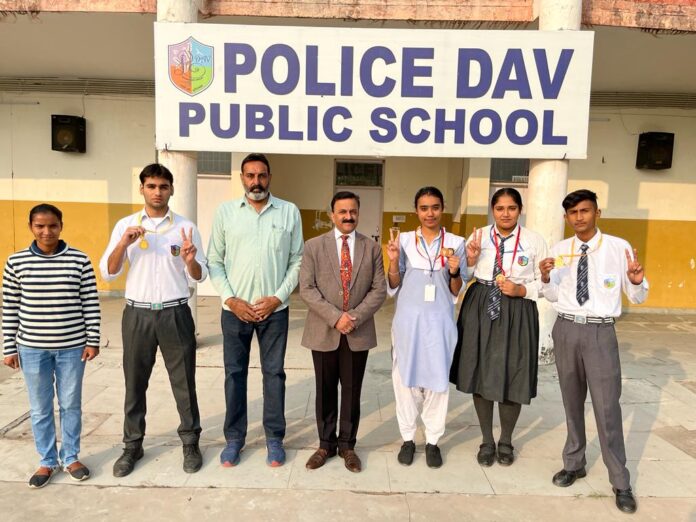 Students of Police DAV Public School excel in DAV National Games (Zonal Level)