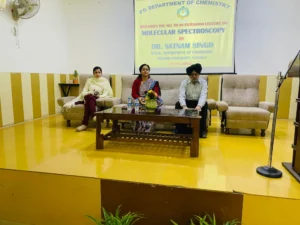 Lecture on Atomic Spectroscopy at Govt Mohindra College 