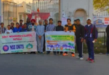 NSS students of Govt. Mohindra College Patiala participated in Grand Marathon