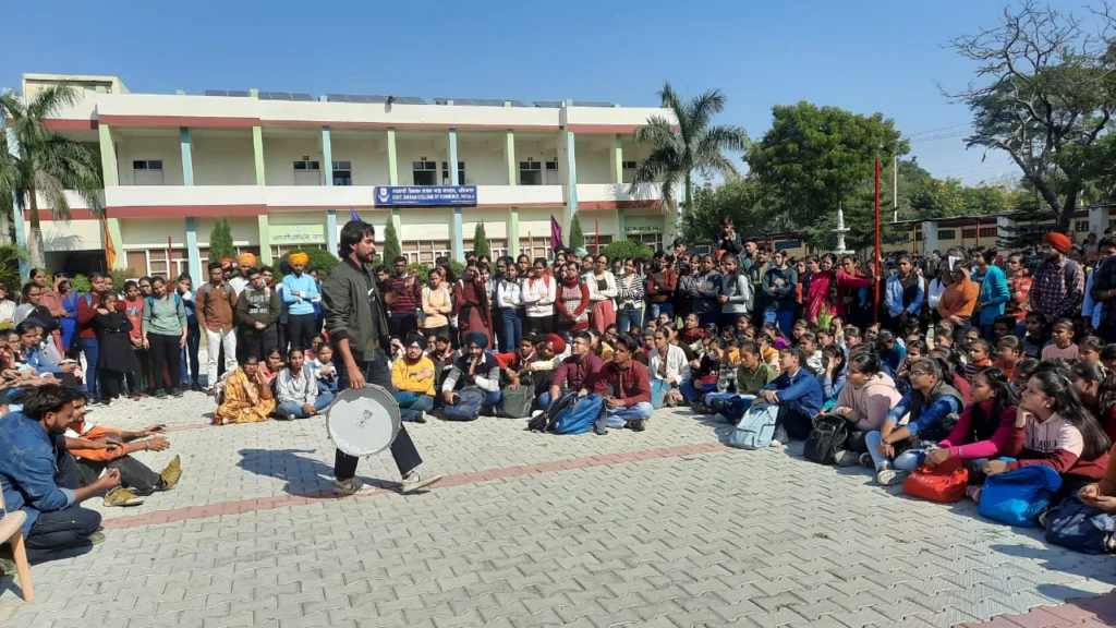 ‘Nukkad Natak’ organized for Govt Bilram College students 