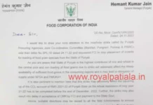 FCI to Punjab govt -solve foodgrain employees strike issue on priority; may affect squaring up of state’s CCL limit
