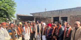 Dozens of families and youths of Nurpur Bedi area join BJP in the presence of senior leader Ajayvir Singh Lalpura