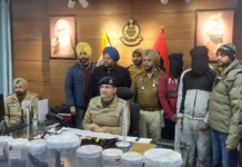 Rupnagar Police nab 6 members of Jaggu Bhagwanpuria Gang with 12 lethal weapons