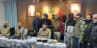 Rupnagar Police nab 6 members of Jaggu Bhagwanpuria Gang with 12 lethal weapons