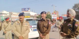 ADGP Law & Order Arpit Shukla inspects checkpoints in Rupnagar under Operation Eagle